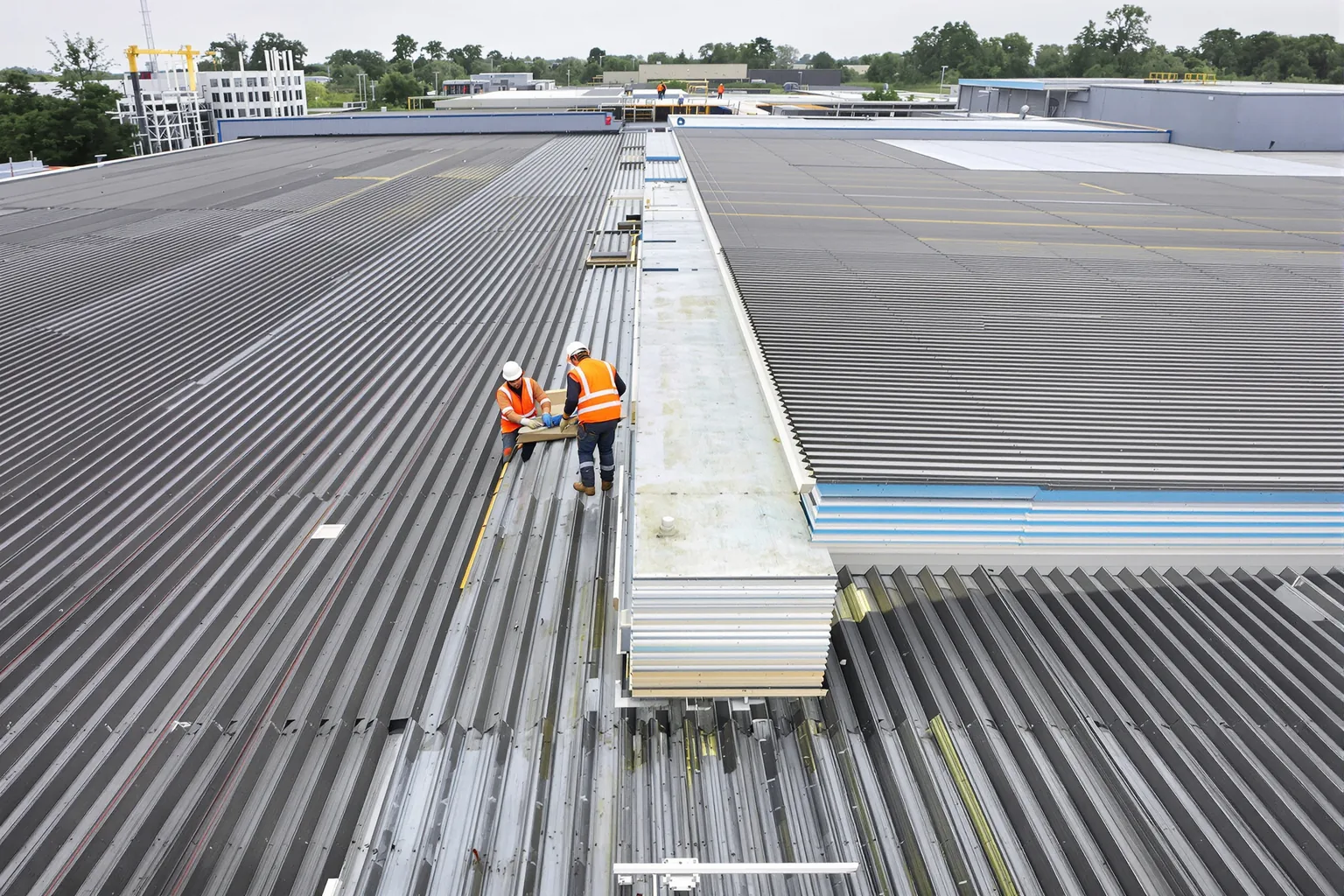 Steeldeck dak versus sandwichpanelen - DMA Steeldeck
