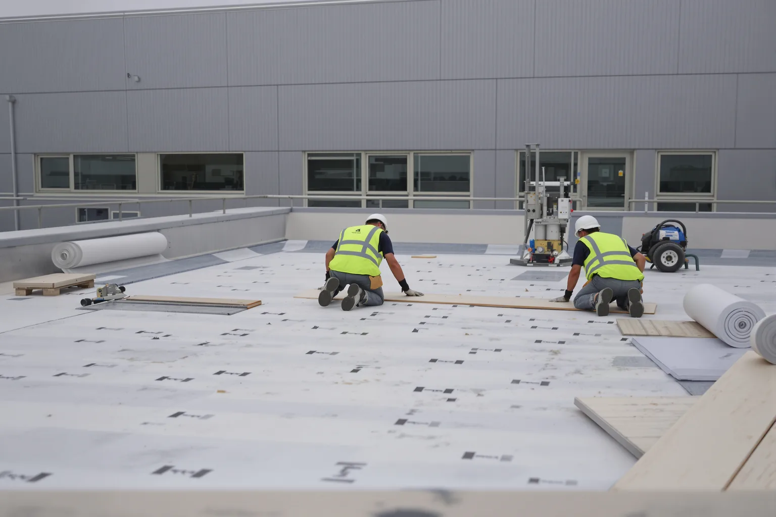 Windbelasting plat dak: bevestiging op steeldeck - DMA Steeldeck