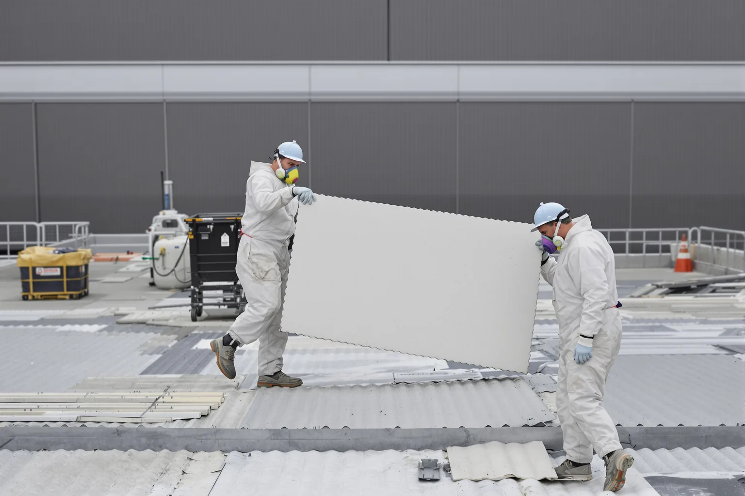 Voorbeeld asbestvervanging fabriekshal dak - DMA Steeldeck