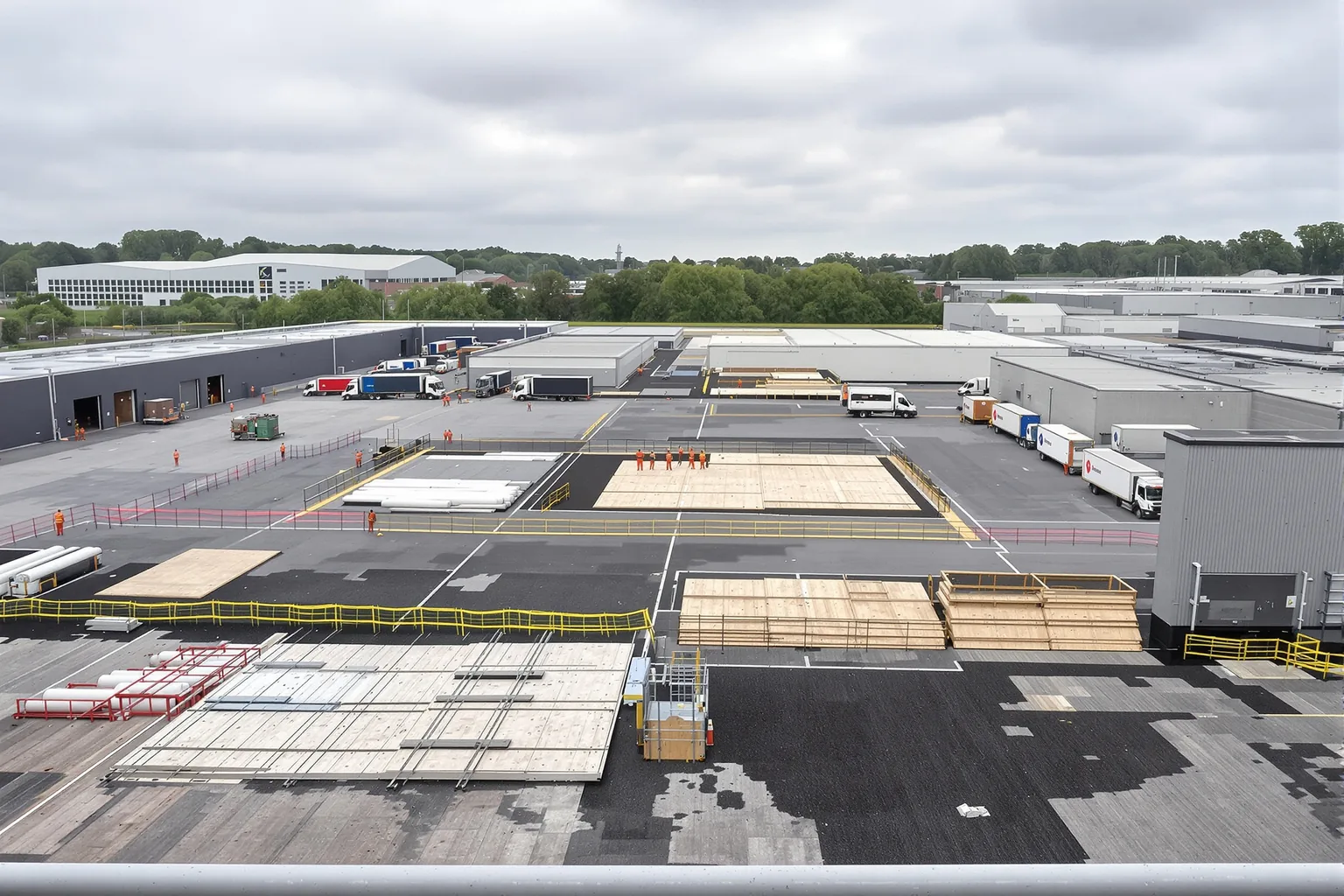 Distributiecentrum dak renovatie zonder stilstand - DMA Steeldeck