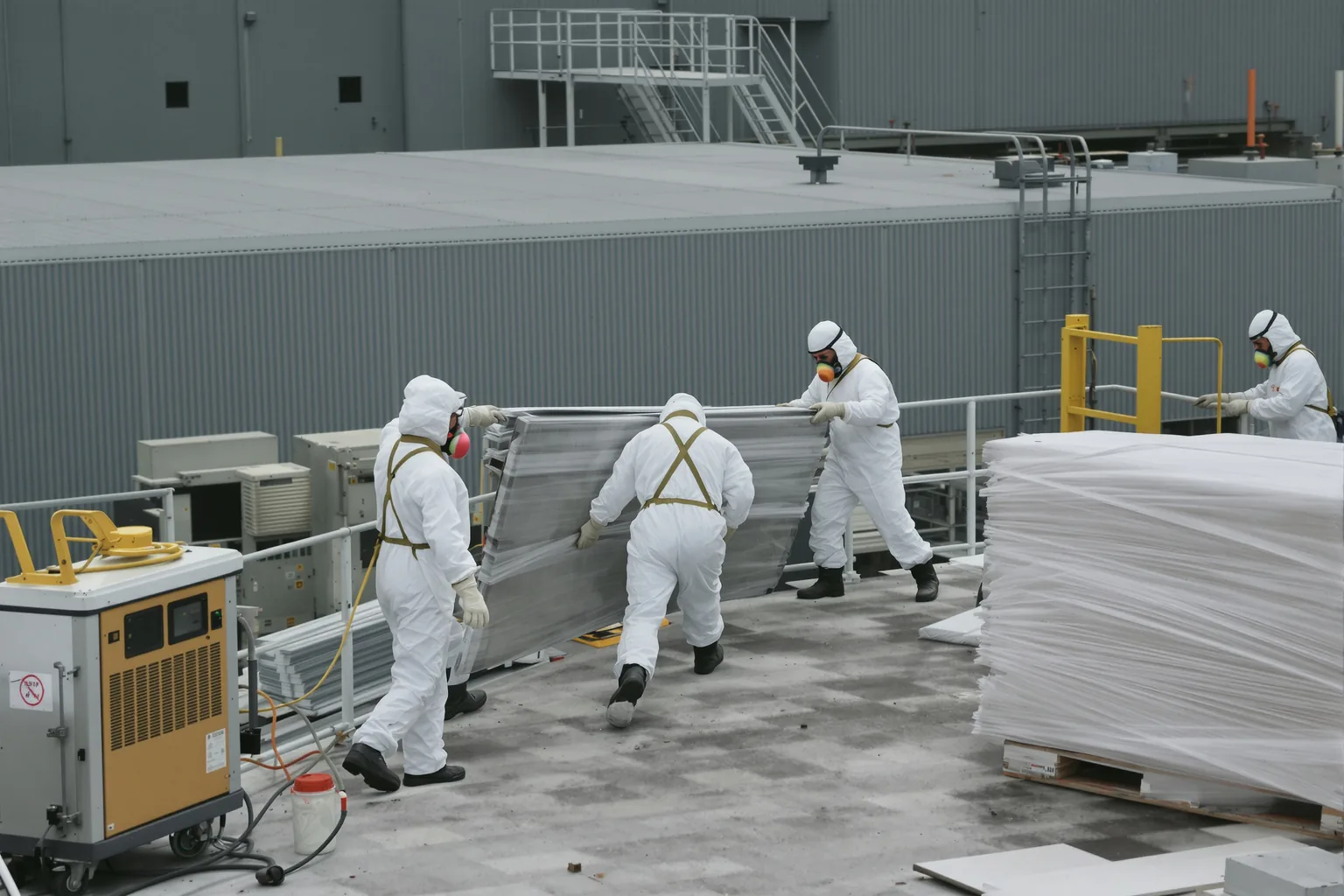 Asbest verwijderen fabriekshal stappen uitgelegd - DMA Steeldeck