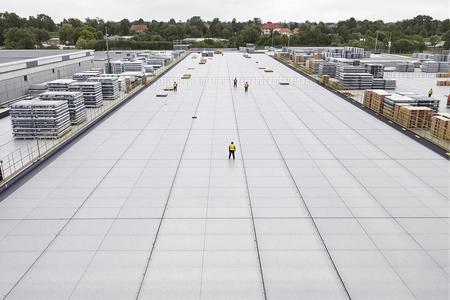 Grote dakoppervlakte snel uitvoeren zonder stilstand - DMA Steeldeck