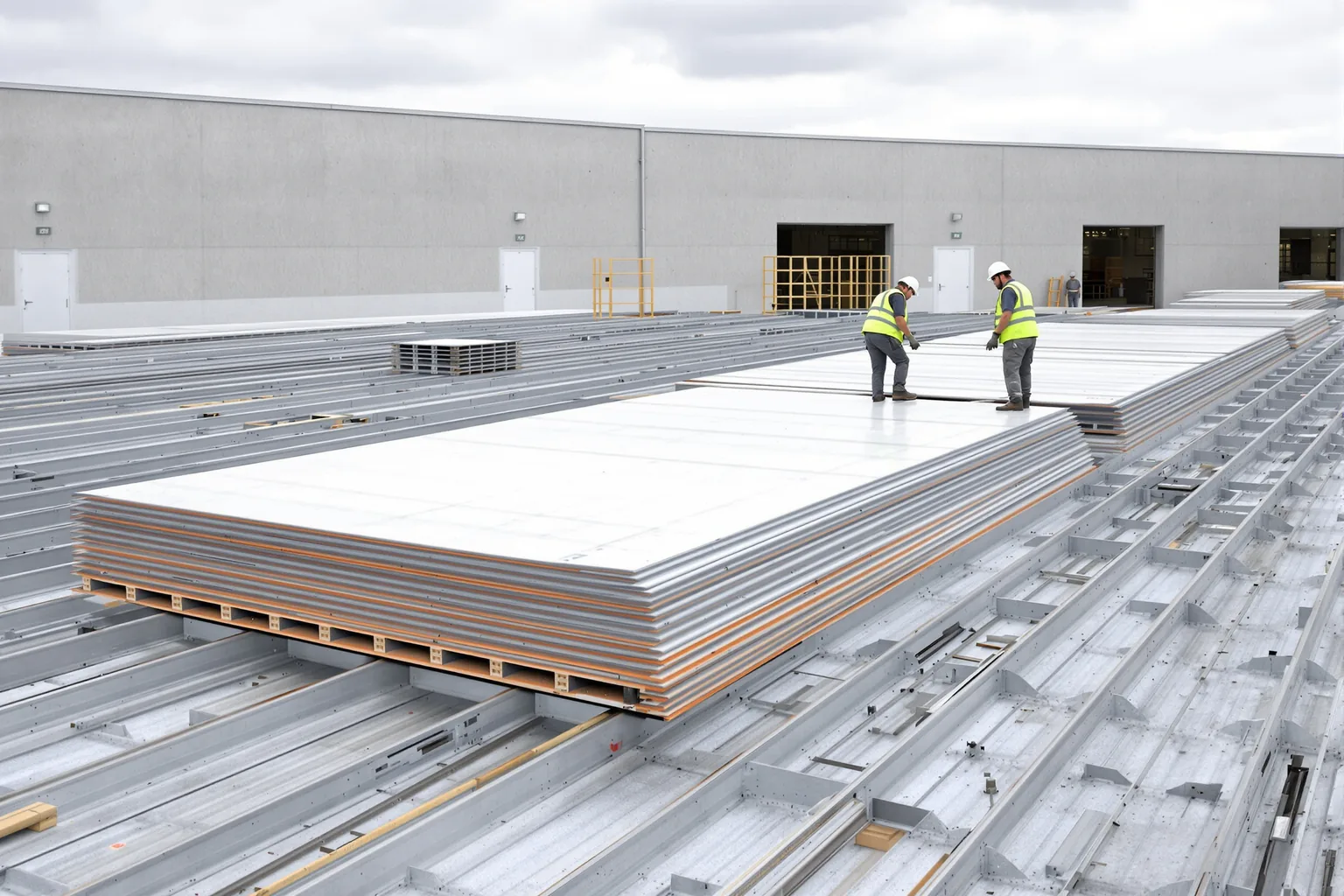 Productiehal nieuw dak stappen uitgelegd - DMA Steeldeck